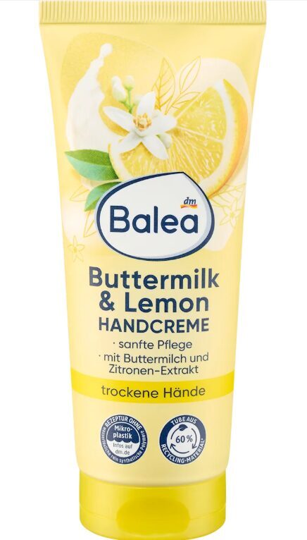 Balea roku krēms ar paniņu un citrona aromātu, 100 ml